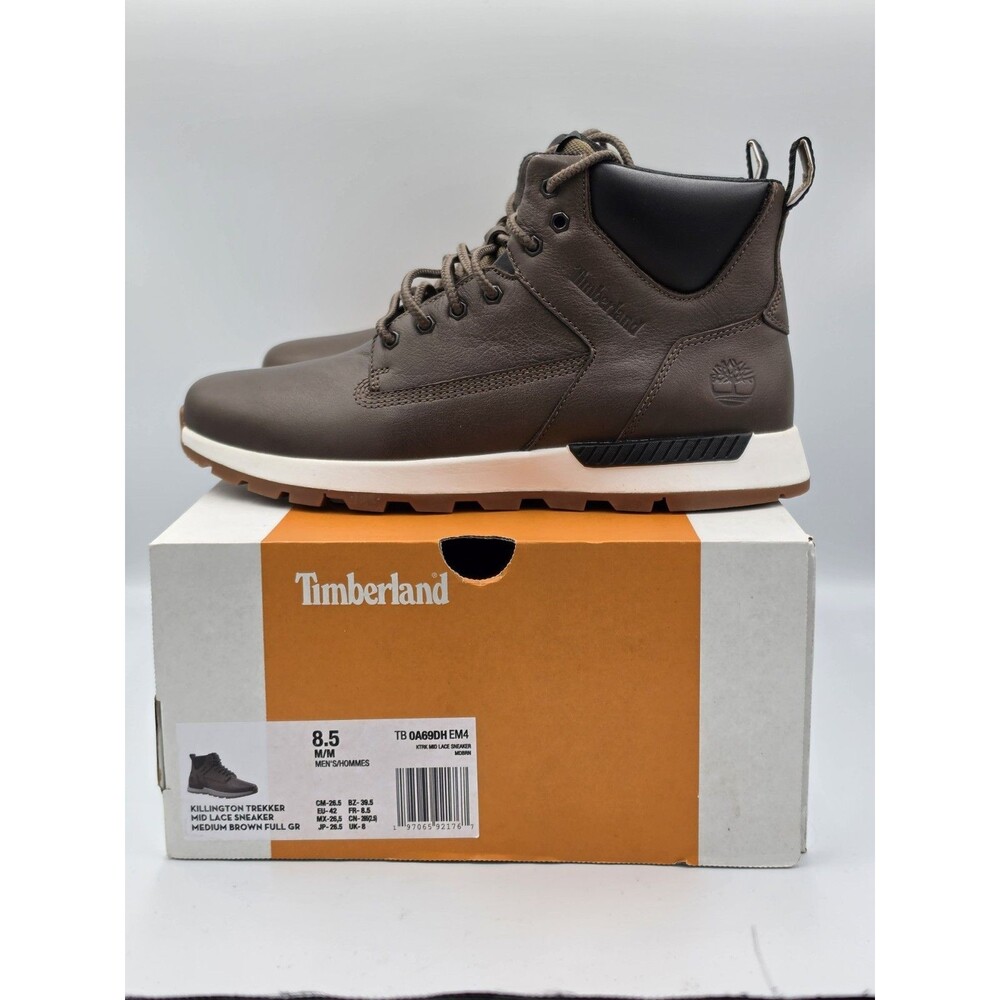 Timberland Killington Trekker Mid Brown Boots Sneaker Leather Men's Size 8.5